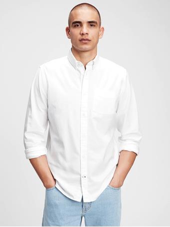 GAP - Oxford Shirt In Standard Fit WHITE V2 GLOBAL