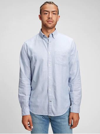 GAP - Oxford Shirt In Standard Fit LIGHT BLUE