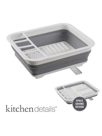 KITCHEN DETAILS - Collapsible Dish Rack WHITE