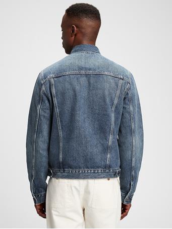 GAP - Icon Denim Jacket With Washwell MEDIUM INDIGO 4
