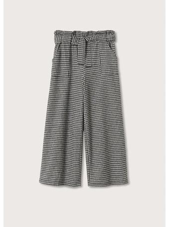MANGO - Houndstooth Culotte Trousers 92 GREY