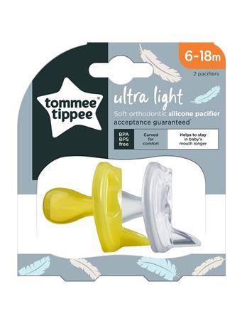 TOMMEE TIPPEE - Ultra Light 6-18M Pacifier 2 Pack NO COLOR