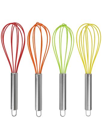   HOME BASICS -  Silicone Balloon Whisk With Steel Handle MULTI