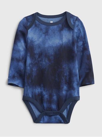 GAP - Baby 100% Organic Cotton Mix and Match Print Bodysuit BLUE TIE DYE