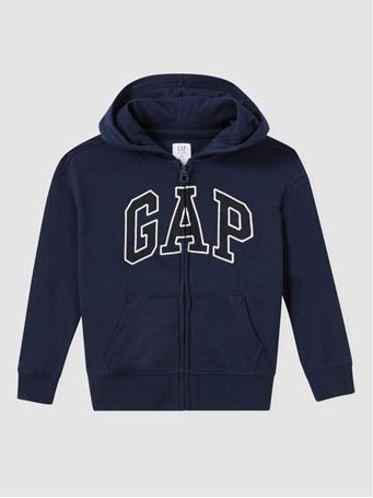 GAP - Kids Franchise Arch Logo Full-Zip Hoodie TAPESTRY NAVY