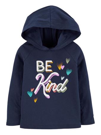 CARTER'S - Be Kind Hooded Tee NAVY