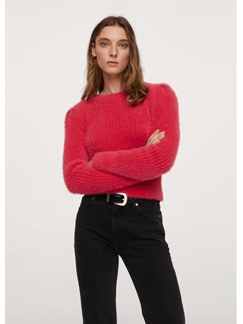 MANGO - Ribbed Chunky-knit Sweater RED