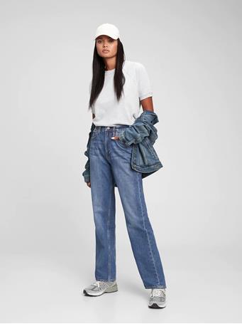 GAP - High Rise '90s Loose Jeans in Organic Cotton MEDIUM INDIGO 8