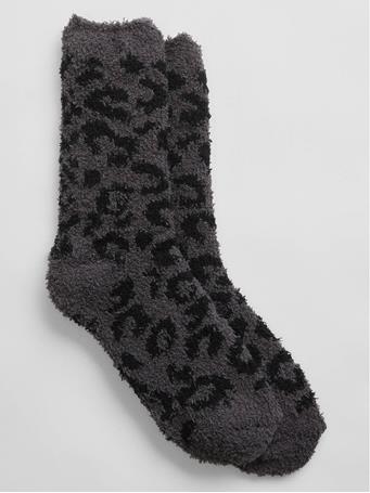GAP - Cozy Socks CHARCOAL LEOPARD