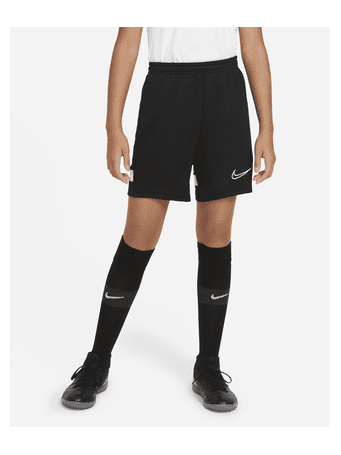 NIKE - Older Kids' Knit Football Shorts BLACK WHITE