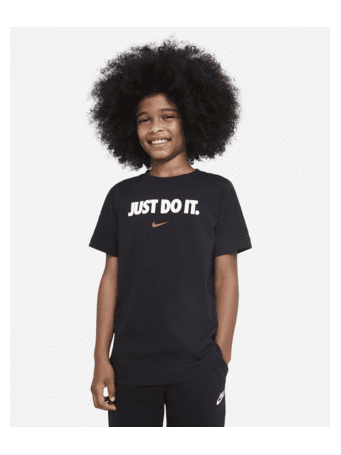 NIKE - Older Kids' T-Shirt BLACK