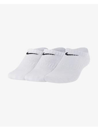 NIKE - Everyday Older Kids' Cushioned No-Show Socks WHITE