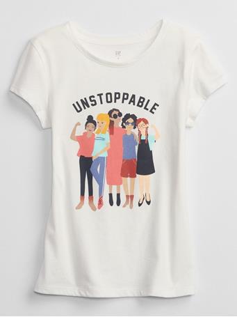 GAP - Kids Graphic T-Shirt NEW OFF WHITE
