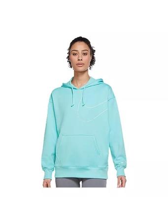 NIKE - Therma-FIT Women's Fleece Pullover Graphic Training Hoodie COPA/WHITE