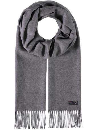 V.FRAAS - Cashmink scarf with fringe 960 GREY