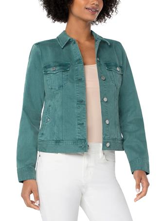LIVERPOOL JEANS - Classic Jean Jacket SHALE GREEN