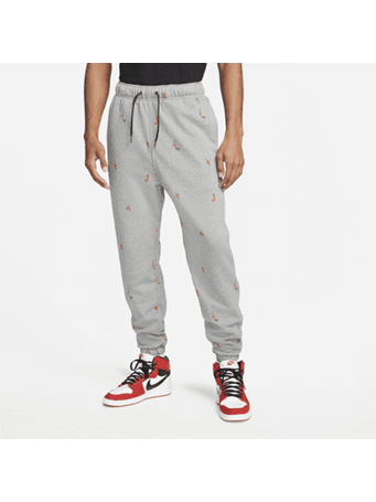 NIKE - Jordan Essentials Men's Printed Fleece Trousers CARBON
