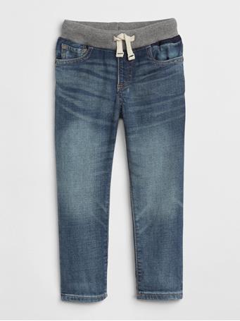 GAP - Toddler Pull-On Slim Jeans with Washwell 00 MED WASH