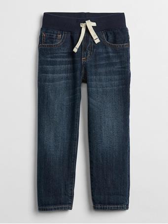 GAP - Toddler Pull-On Slim Jeans with Washwell 00 DARK WASH