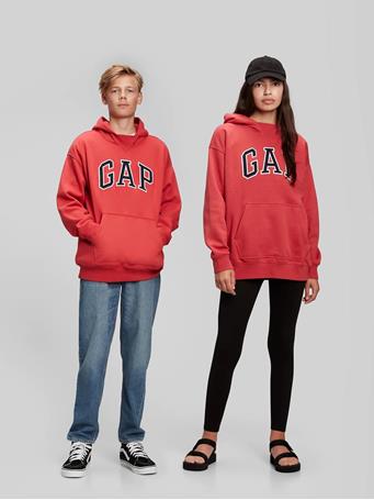 GAP - Teen Gap Logo Hoodie WEATHERED RED