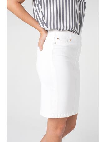 LIVERPOOL JEANS - Chloe Pencil Skirt Stretch BRIGHT WHITE