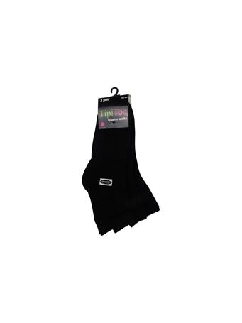 GOLDSTONE HOSIERY - Wholesale Women's 3 Pack Quarter Socks BLACK