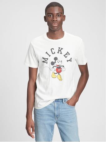 GAP - Disney Mickey Mouse Graphic T-Shirt NEW OFF WHITE