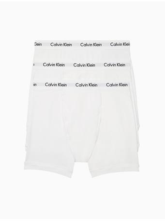 CALVIN KLEIN - Cotton Stretch 3-Pack Boxer Brief 100 WHITE
