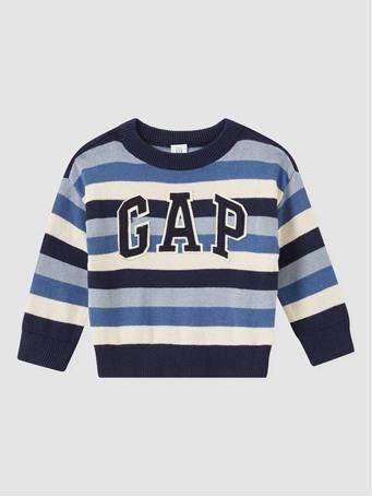 GAP - Baby Logo Stripe Sweater BLUE STRIPE