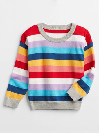 GAP - Toddler Stripe Sweater CRAZY STRIPE