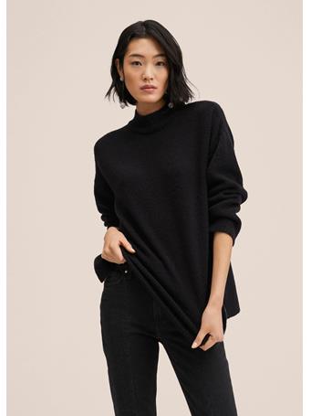 MANGO - Cut-out Knitted Sweater BLACK