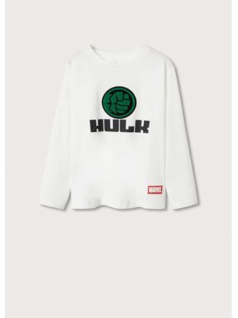 MANGO - Hulk Cotton T-shirt 2IVORY