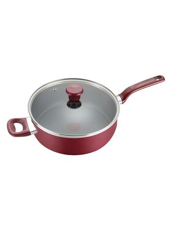 T-FAL - Excite Non-Stick Covered Jumbo Cooker RED