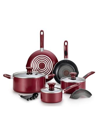 T-FAL - Excite 14 Piece Non-Stick Cookware Set RED