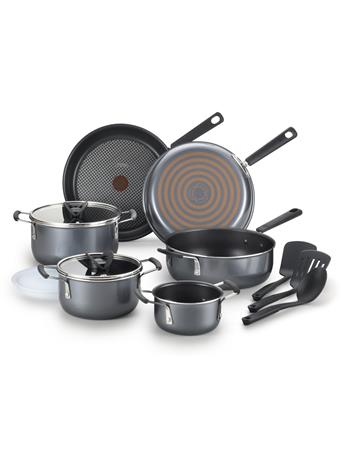 T-Fal - All-in-One 12 Piece Cookware Set GREY