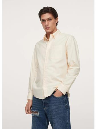 MANGO - Oxford Cotton Shirt ECRU