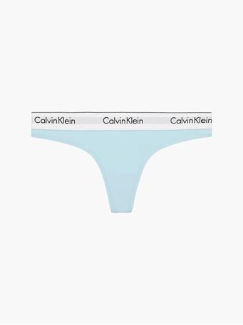 CALVIN KLEIN - Modern Cotton Thong SRB STERLING BL