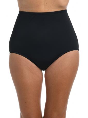 MAXINE OF HOLLYWOOD - Solid High Waist Full Pant Bottom BLACK