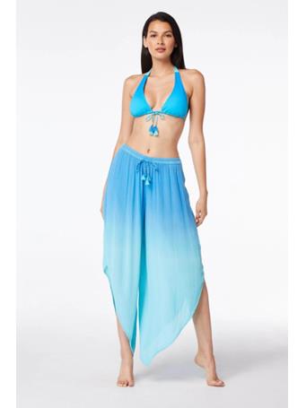 BLEU ROD BEATTIE - Coast to Coast Collection, Cover Up, Rayon Pants with Side Slits SURF BLUE