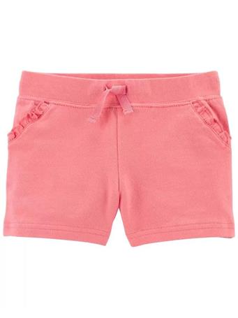 CARTER'S - Pull-On French Terry Shorts PINK