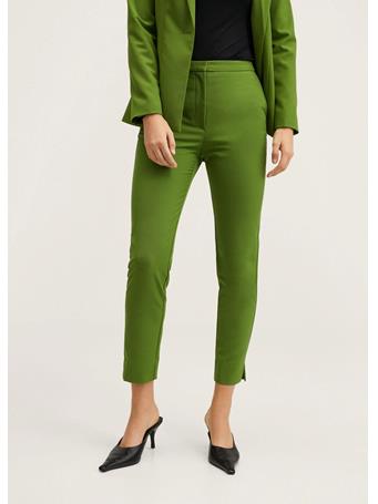 MANGO - Slim Fit Suit Pants MEDIUM GREEN