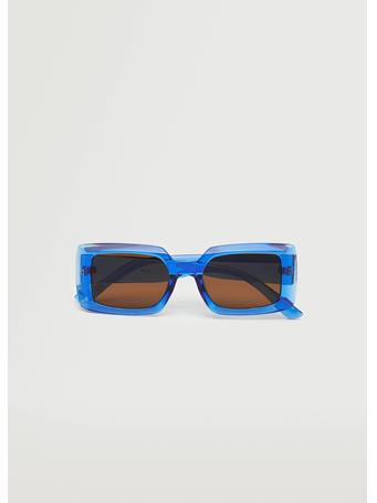 MANGO - Clear Frame Sunglasses MEDIUM BLUE