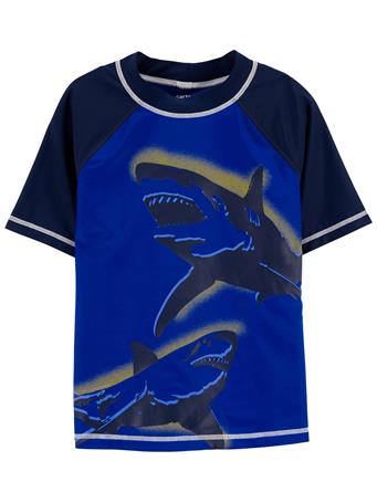 CARTER'S - Shark Rashguard BLUE