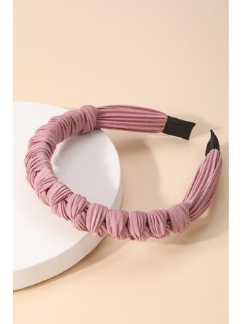 ANARCHY STREET - Fabric Braided Twist Fashion Headband BLUSH
