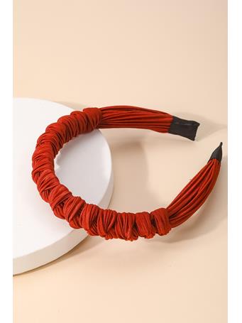 ANARCHY STREET - Fabric Braided Twist Fashion Headband RED