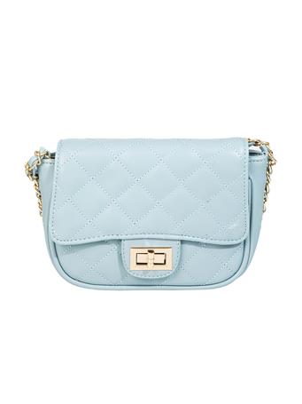 ANARCHY STREET - Quilted Pattern Crossbody Bag BLUE