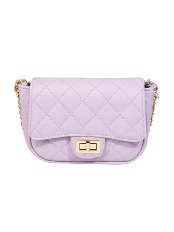 ANARCHY STREET - Quilted Pattern Crossbody Bag PURPLE