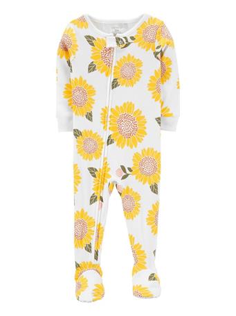 CARTER'S - 1-Piece Sunflower 100% Snug Fit Cotton Footie PJs YELLOW