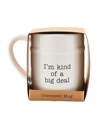 MUDPIE - Big Deal Oversidez Mug WHITE