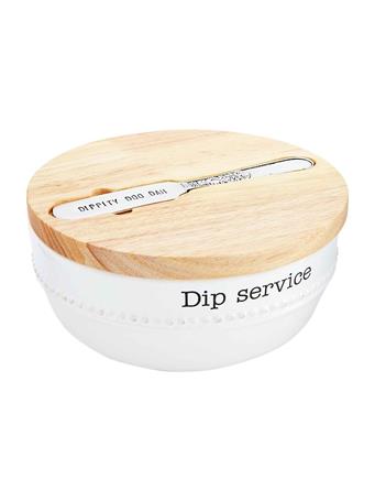 MUDPIE - Dip Bowl With Lid Set WHITE